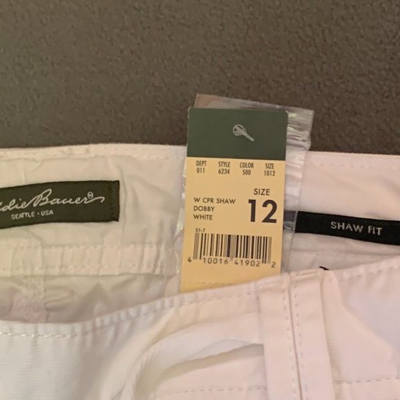 New Eddie Bauer White Capris new with tags - Picture 6 of 7